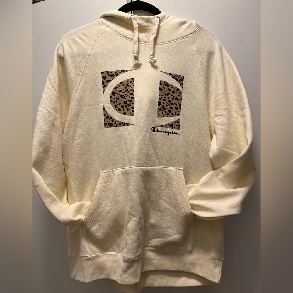 Champion leopard sweat shirt hoodie